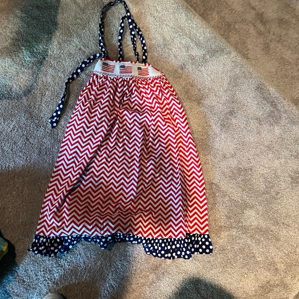 Kicked American flag dress- size 6